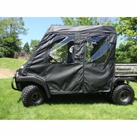 3 Star Black Soft Full Doors - Kawasaki Mule 3010 Trans
