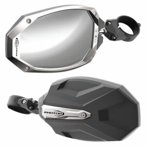 Seizmik Photon Side View Sport Mirrors w/ 2 Inch Clamp (Sold in Pairs)