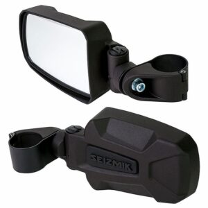 Seizmik Pursuit Aluminum Break Away Side Mirrors w/ 2 Inch Clamp (Sold in Pairs)